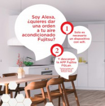 Fujitsu con dispositivo alexa 29586