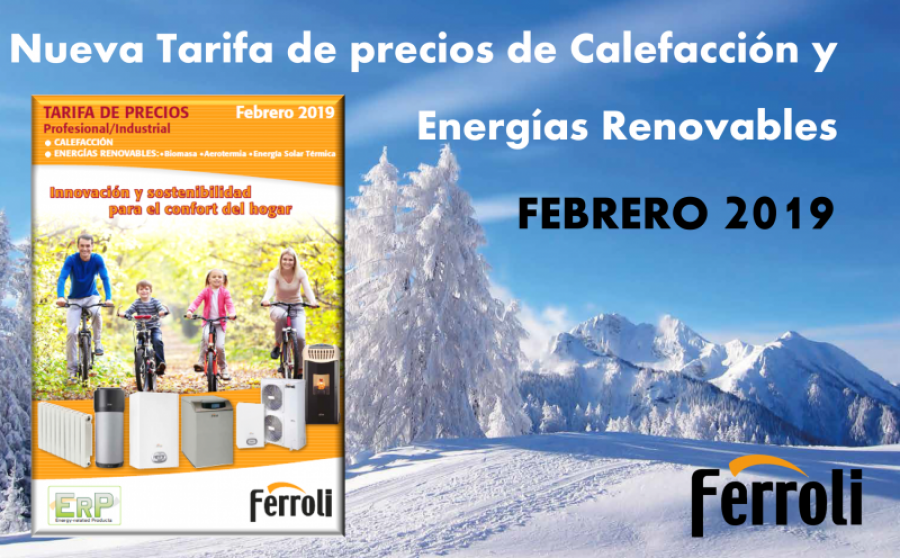 Tarifa de calefaccion y energias renovables febrero 2019 26694