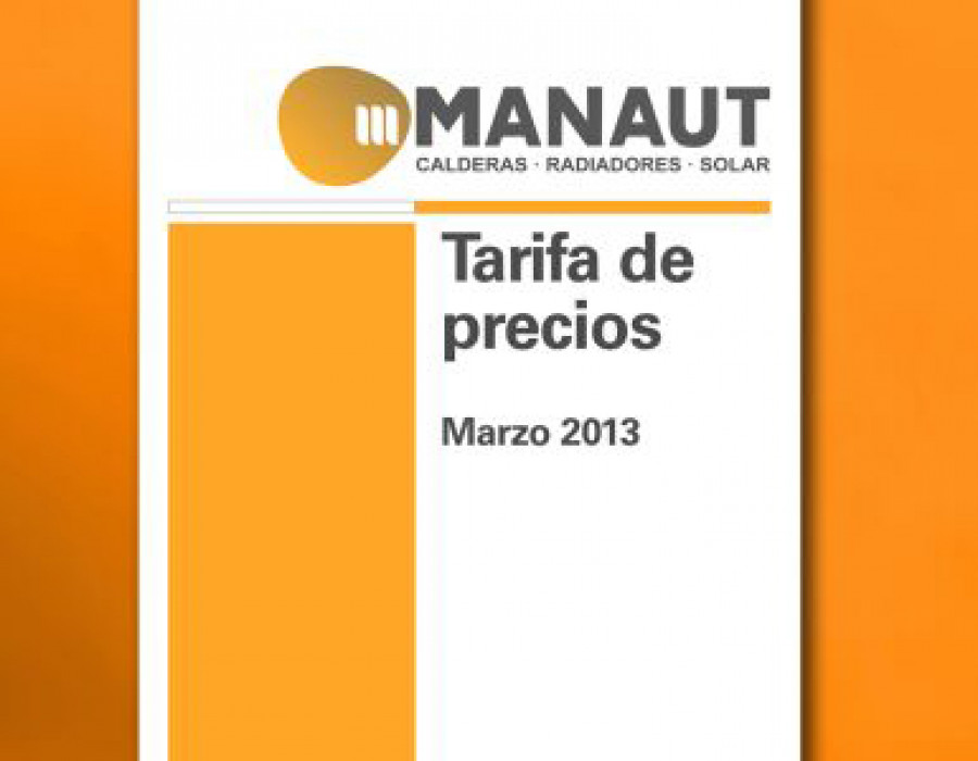 Catalogo tarifa calefaccion 2013 manaut 17839