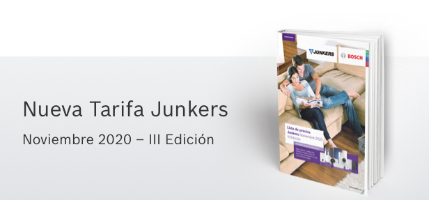 Junkers Bosch tarifa novedades climatizacion