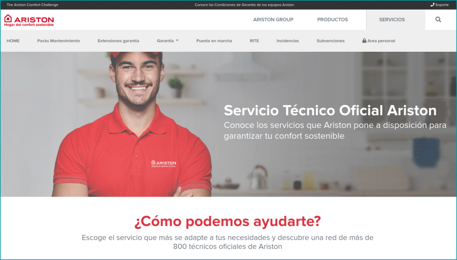 Servicio Técnico Oficial Ariston Asistencia y Soporte