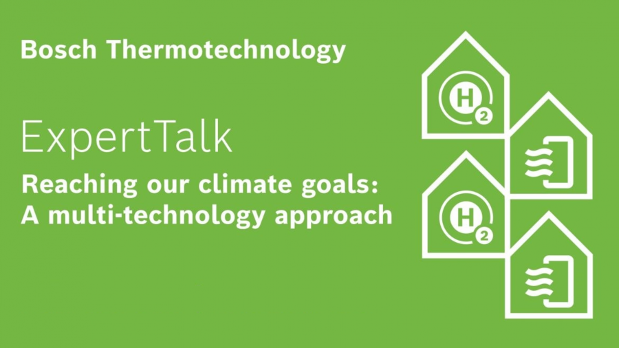 Bosch Thermotechnology ExpertTalk Un enfoque multitecnológico para alcanzar los objetivos climáticos