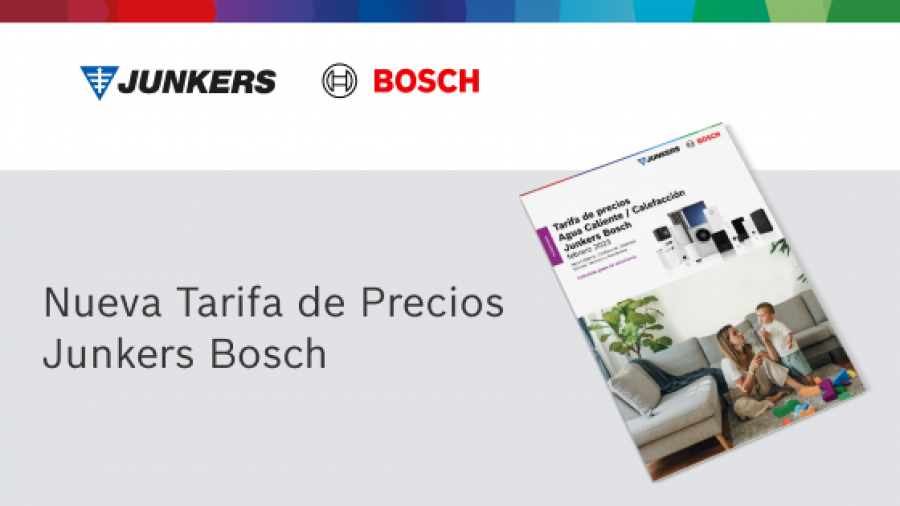 Junkers Bosch presenta su nueva tarifa de precios