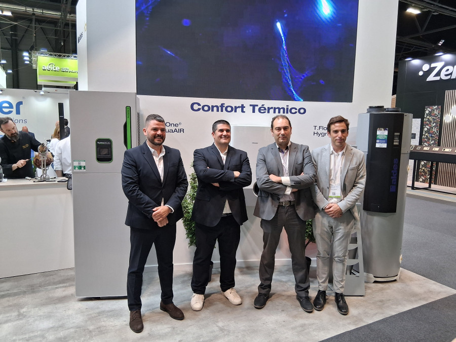 Aldes rebuild 1 Julián Hernández, Enrique García, Jesús Pozo y Carlos Asensio